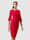 Alba Moda Šaty s rozšírenými trubkovými rukávmi, červená