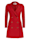 Nicowa Klassisches Blazerkleid mit goldfarbenen Knöpfen - MONIWA, RED