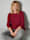 Janet & Joyce Pullover mit Zopfmuster, Rot