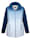 MIAMODA Jacke mit Ärmeln aus Strickfleece, Blau/Weiß