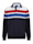 BABISTA Sweatshirt mit sportivem Kragen, Marineblau/Rot