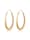 Elli Ohrringe Basic Creolen Hänger Oval Geo Trend 925 Silber, Gold