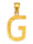 Diemer Gold Buchstaben-Anhänger "G" in Gelbgold 585, Gelbgoldfarben