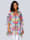 Alba Moda Plážová tunika s ozdobným lemom, Multicolor