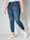 Sara Lindholm Jeans met strasdecoratie opzij, Blue stone