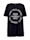 MIAMODA T-shirt à imprimé sérigraphié, Noir/Coloris argent