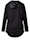 Long-Sweatshirt mit Kapuze aus Lederimitat