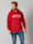 John F. Gee Sweatshirt aus reiner Baumwolle, Rot