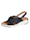 Caprice Sandaaltje in moderne geknoopte look, Zwart