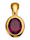 Diemer Farbstein Cliphanger met purple granaat, Paars