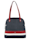 Taschenherz Shopper in harmonischer Farbgebung, Marineblau/Rot