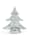 HTI-Living Winterdekoration LED-Baum mit Perlen, Silber
