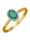 Diemer Farbstein Ring med smaragd och diamanter, Grön