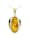 OSTSEE-SCHMUCK Kette mit Anhänger - Frieda - Gold 333/000 - Bernstein, gelb