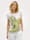 MONA Shirt mit Dschungeldruck, Ecru/Marineblau/Limettengrün
