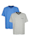 BABISTA T-shirts de nuit par lot de 2, Bleu ciel/Gris