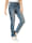 MONA Jeans im effektvollen Ethno-Look, Blau