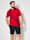 Boston Park T-Shirt mit kontrastfarbenem Print, Rot/Schwarz