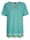 MIAMODA Shirt Met flatterende V-hals, Turquoise/Groen