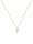 Halskette Kreuz Religion Diamant (0.03 Ct.) 585Er Gelbgold