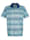 Roger Kent Poloskjorte med trykt stripemønster, Mint/Blå/Rosa