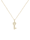 Halskette Schlüssel Elegant Diamant (0.1 Ct.) 585 Gelbgold