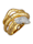 Amara Diamant Schlangen-Ring mit Diamanten und Saphiren, Weiß