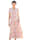 AMY VERMONT Kleid mit floralem Muster, Weiß/Rosé