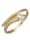 KLiNGEL Ring Slang Slang met diamanten, 8 kt., goudkleur