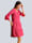 Alba Moda Kleid aus reinem Leinen, Pink