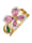 Gemondo Damenring mit Schmetterlingsmotiv, Rosé