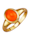 Diemer Farbstein Ring med opal, Orange