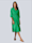 OUI Kleid mit Rüschenkante, Grün
