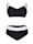 TruYou Bikini mit Kontrastfarbenen Paspeln, Schwarz/Weiß