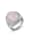 ZEEme Ring 925/- Sterling Silber Rosenquarz rosa Glänzend, weiß
