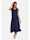 Cartoon Casual-Kleid mit Stufen, Evening Blue