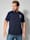 John F. Gee T-Shirt aus reiner Baumwolle, Marineblau