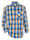 Roger Kent Hemd mit Button-Down-Kragen, Blau/Gelb
