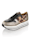 Alba Moda Sneaker met doorlopende plateauzool, Taupe/Zwart