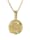 trendor Jungfrau Sternzeichen Gold 333/8K mit goldplattierter Kette, Goldfarben