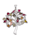 Amara Pierres colorées Pendentif avec tourmalines et zirconia, Multicolore