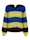 SPORTALM Pullover mit breiten Blockstreifen, Blau/Gelb/Braun