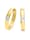 Orolino Creolen 585/- Gold Brillant weiß Brillant 1,4cm Glänzend 0.02 Karat, gelb