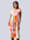 Alba Moda Plážové šaty s pestrou kvetinovou potlačou, Oranžová