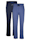 G Gregory Pantalons de loisirs par lot de 2 à passepoil contrastant, Marine/Bleu