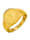 Diemer Gold Damesring Christoffelmunt, 14 kt., goudkleur
