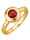 Diemer Highlights Sternzeichen-Ring Skorpion, Rot