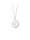 CAI Halskette 925/- Sterling Silber 50+5cm Glänzend, weiß