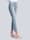 Alba Moda Džíny s pestrou výšivkou na přední části, Blue bleached