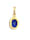 Anhänger Lapis Lazuli Edelstein Oval 925 Silber